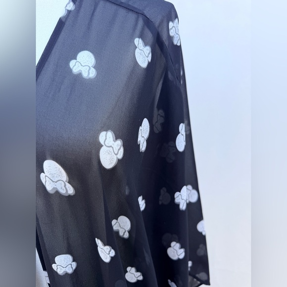 Torrid Disney Minnie Mouse Black Duster Kimono Size 5/6 - Picture 8 of 10